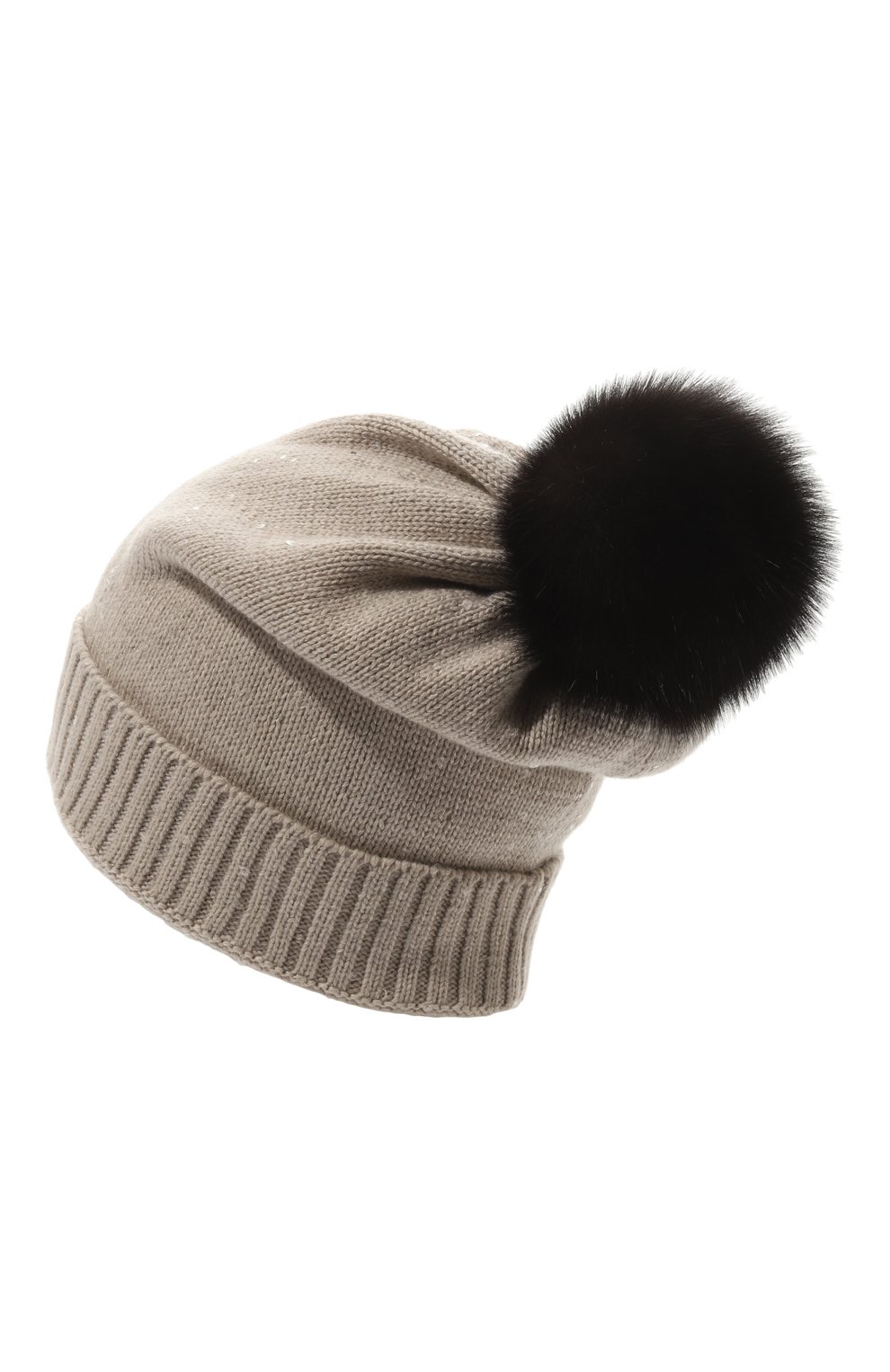 Шапка из кашемира и шелка с отделкой из соболя BLACK SABLE, арт. BS-47CC15, фото 2