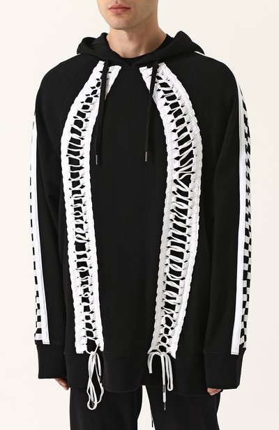 Хлопковое худи свободного кроя с отделкой KTZ, арт. HD 22, фото 3