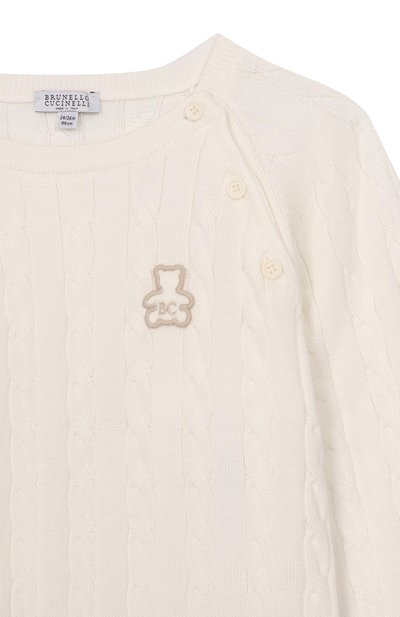 Хлопковый джемпер BRUNELLO CUCINELLI, арт. B29M0800R, фото 3