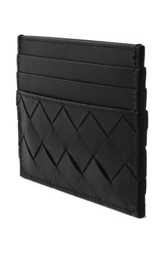 Мужской кожаный футляр для кредитных карт BOTTEGA VENETA черного цвета, арт. 795612/VCPQ3 | Фото 2 (Материал: Натуральная кожа; Нос: Не проставлено)