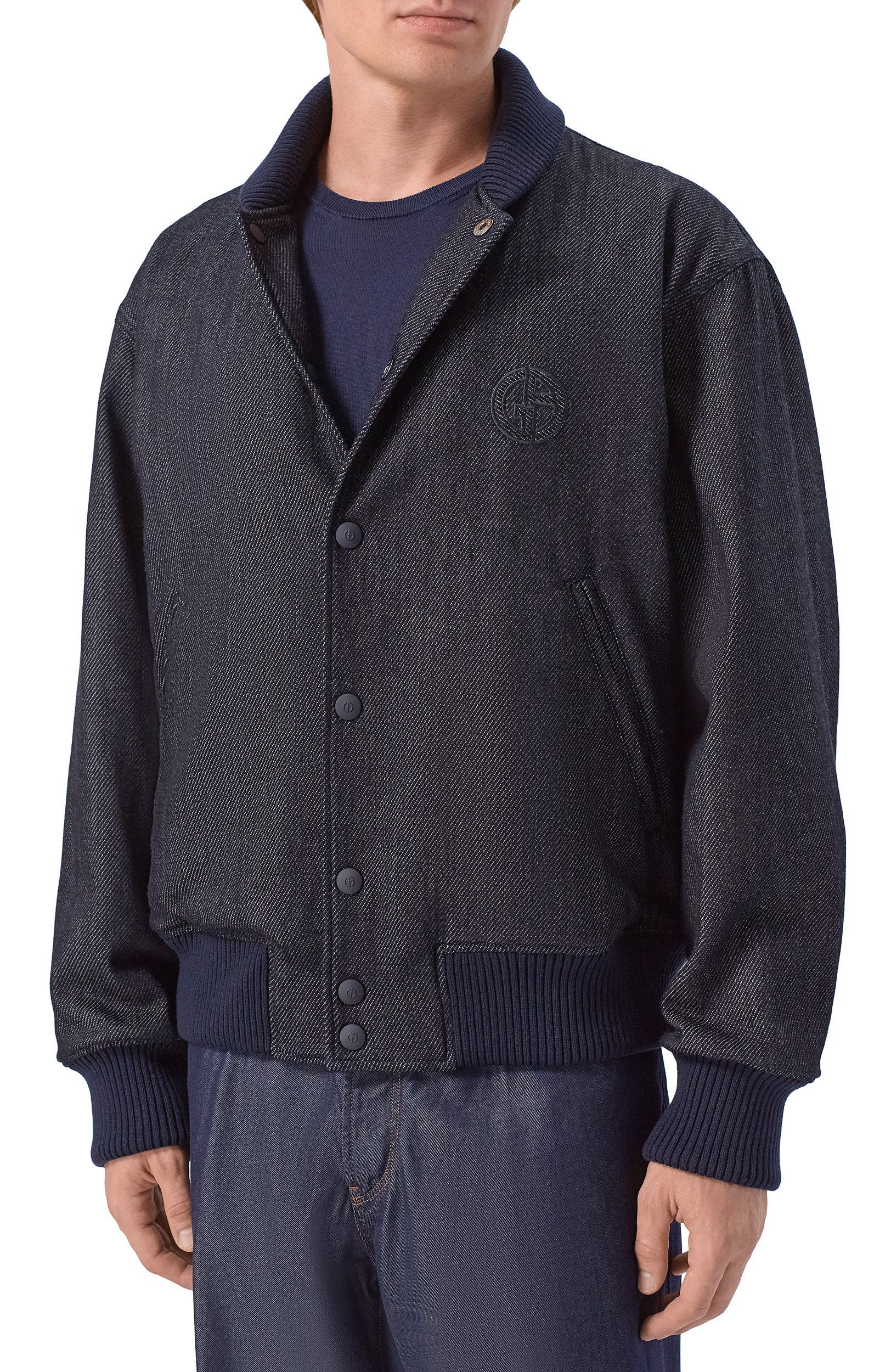 Хлопковый бомбер GIORGIO ARMANI, арт. GM004510/AF28722, фото 3