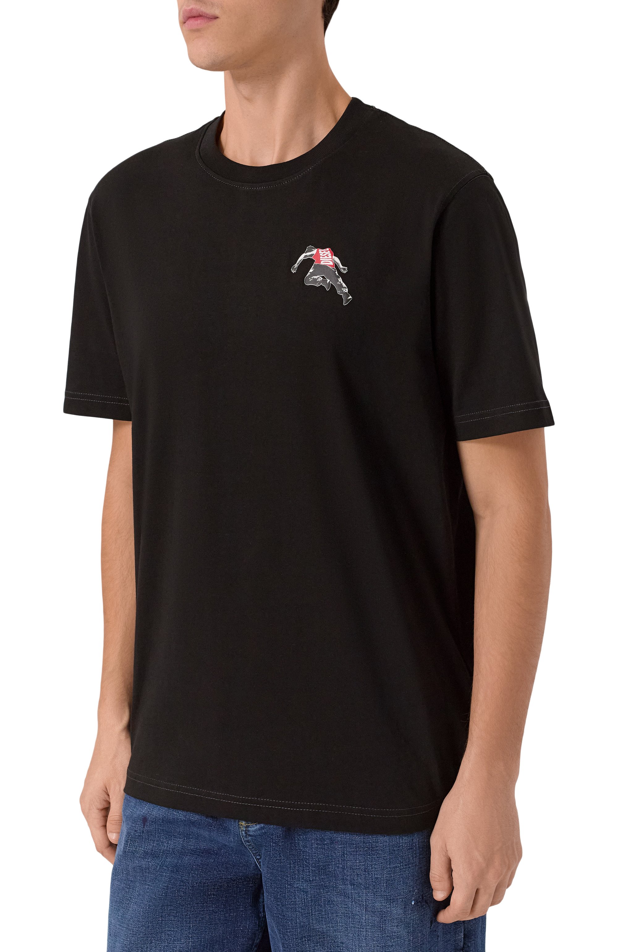 Хлопковая футболка DIESEL, арт. A18668/0QIAM, фото 3