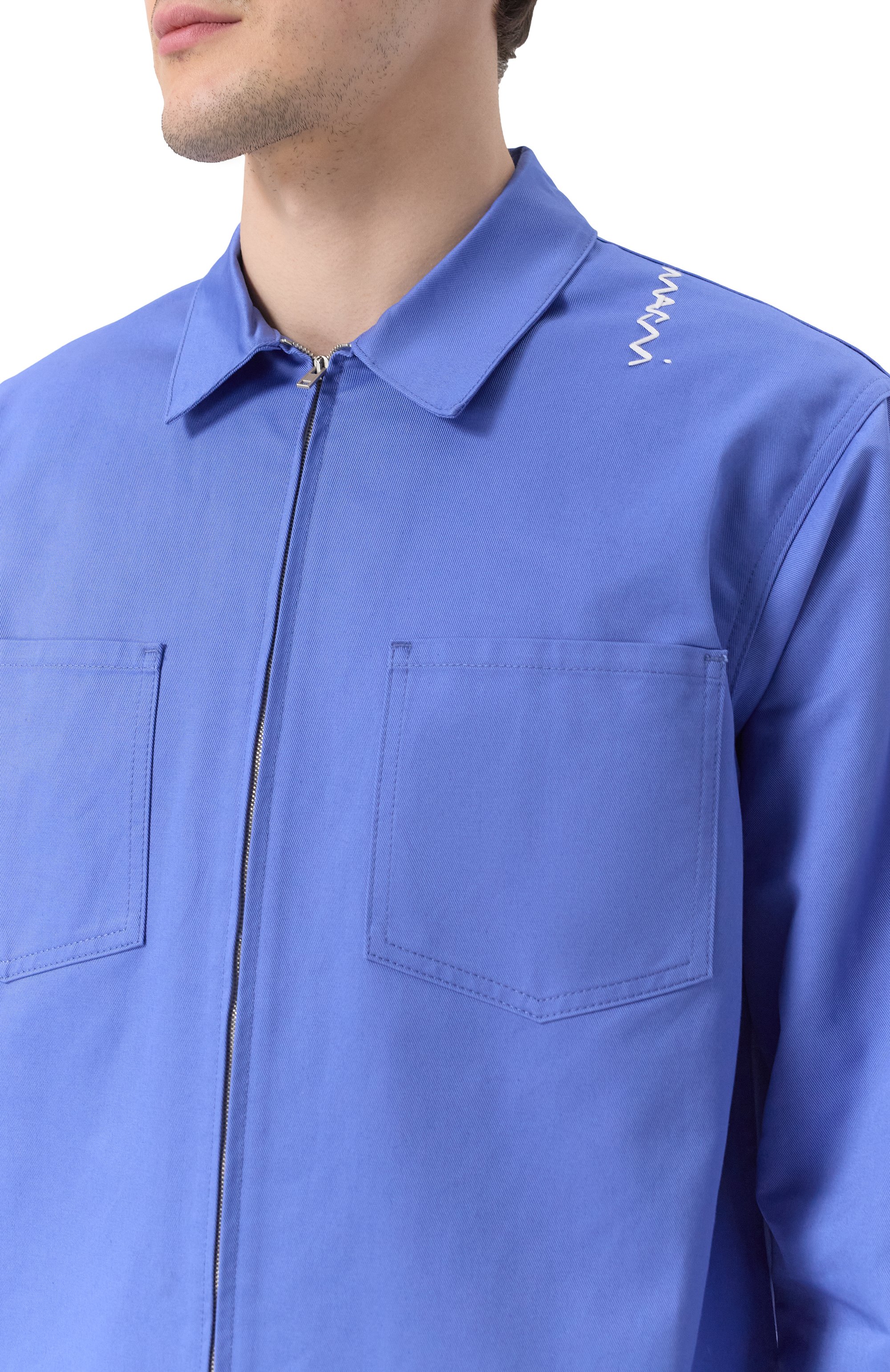 Хлопковая куртка-рубашка MARNI, арт. CUMU0297S0/UTC311, фото 5