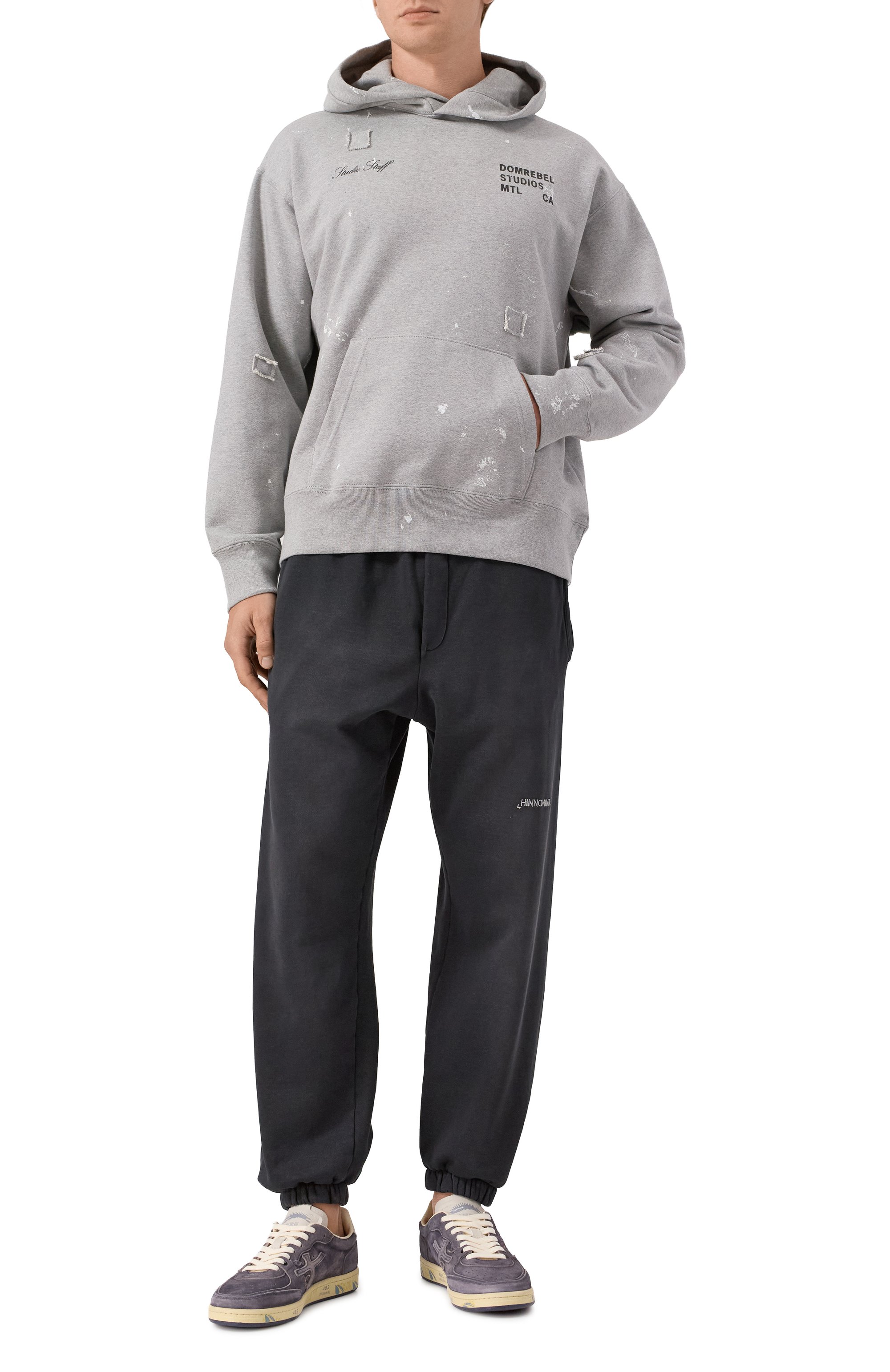 Хлопковое худи DOMREBEL, арт. M STAFF PULL0VER H00DIE, фото 2