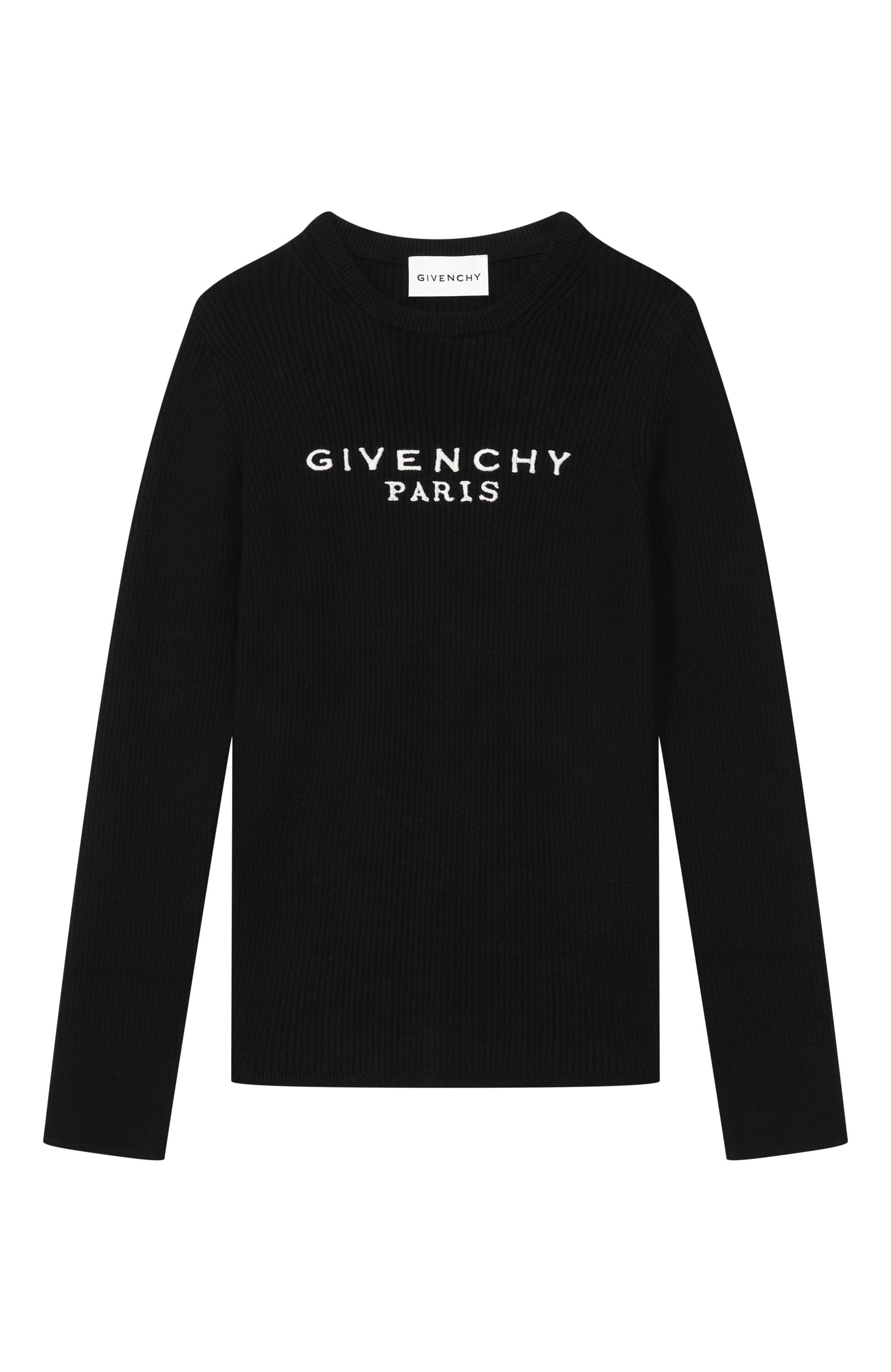 Пуловер из хлопка и кашемира GIVENCHY черного цвета по цене 51100 руб., арт. H31556, фото 1 Пуловер из хлопка и кашемира GIVENCHY, арт. H31556, фото 1