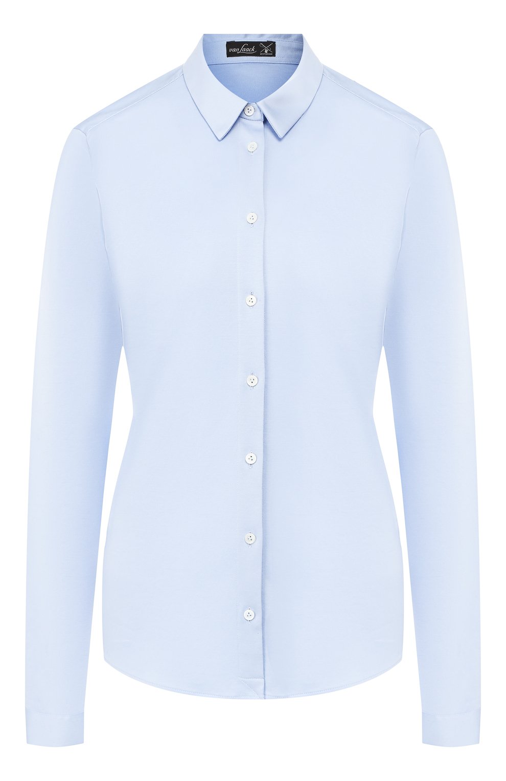 Хлопковая рубашка VAN LAACK голубого цвета по цене 22050 руб., арт. MALIS-SV/180031, фото 1 Хлопковая рубашка VAN LAACK, арт. MALIS-SV/180031, фото 1