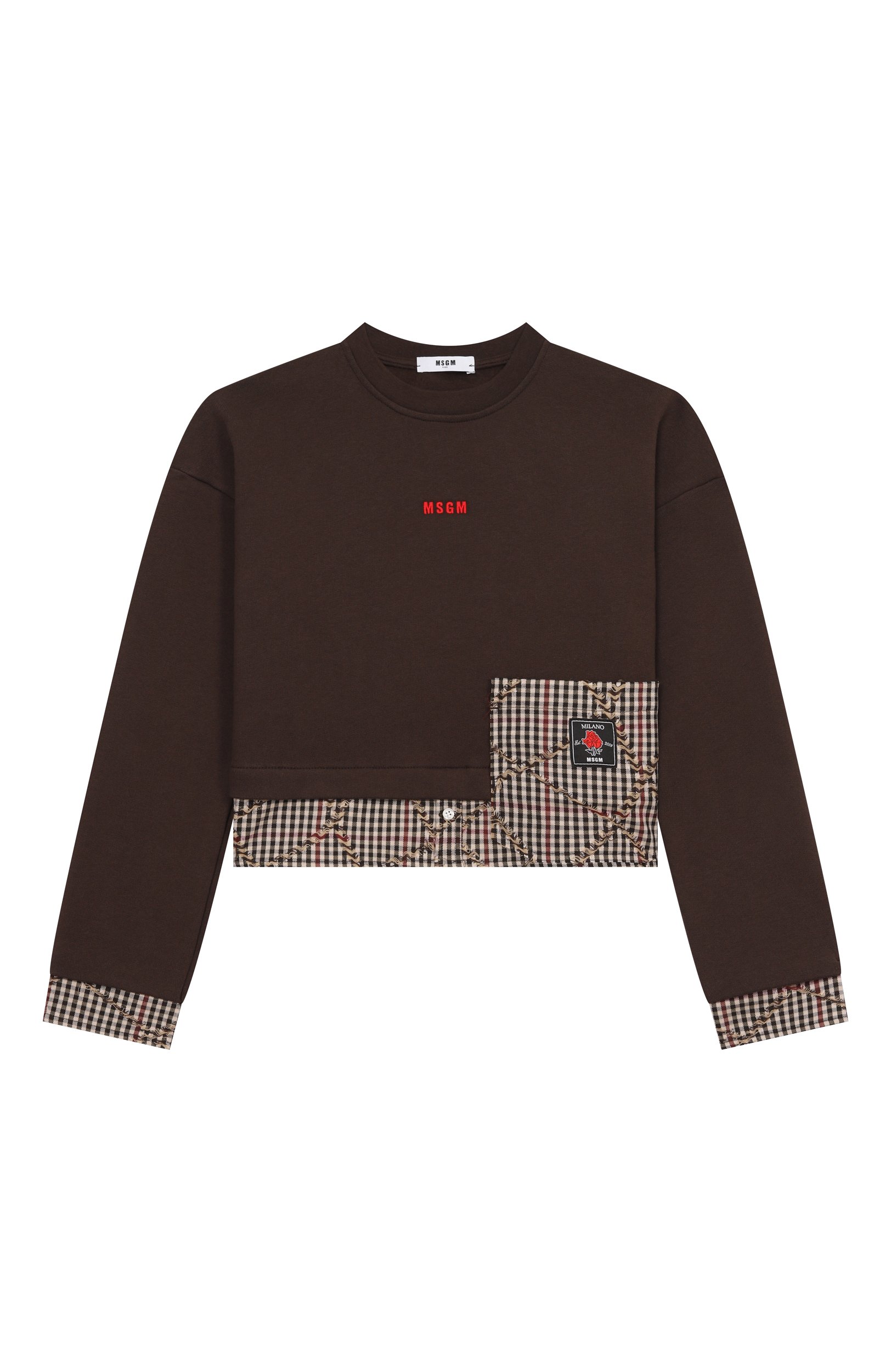 Хлопковый свитшот MSGM KIDS, арт. F6MSJGSW070, фото 1