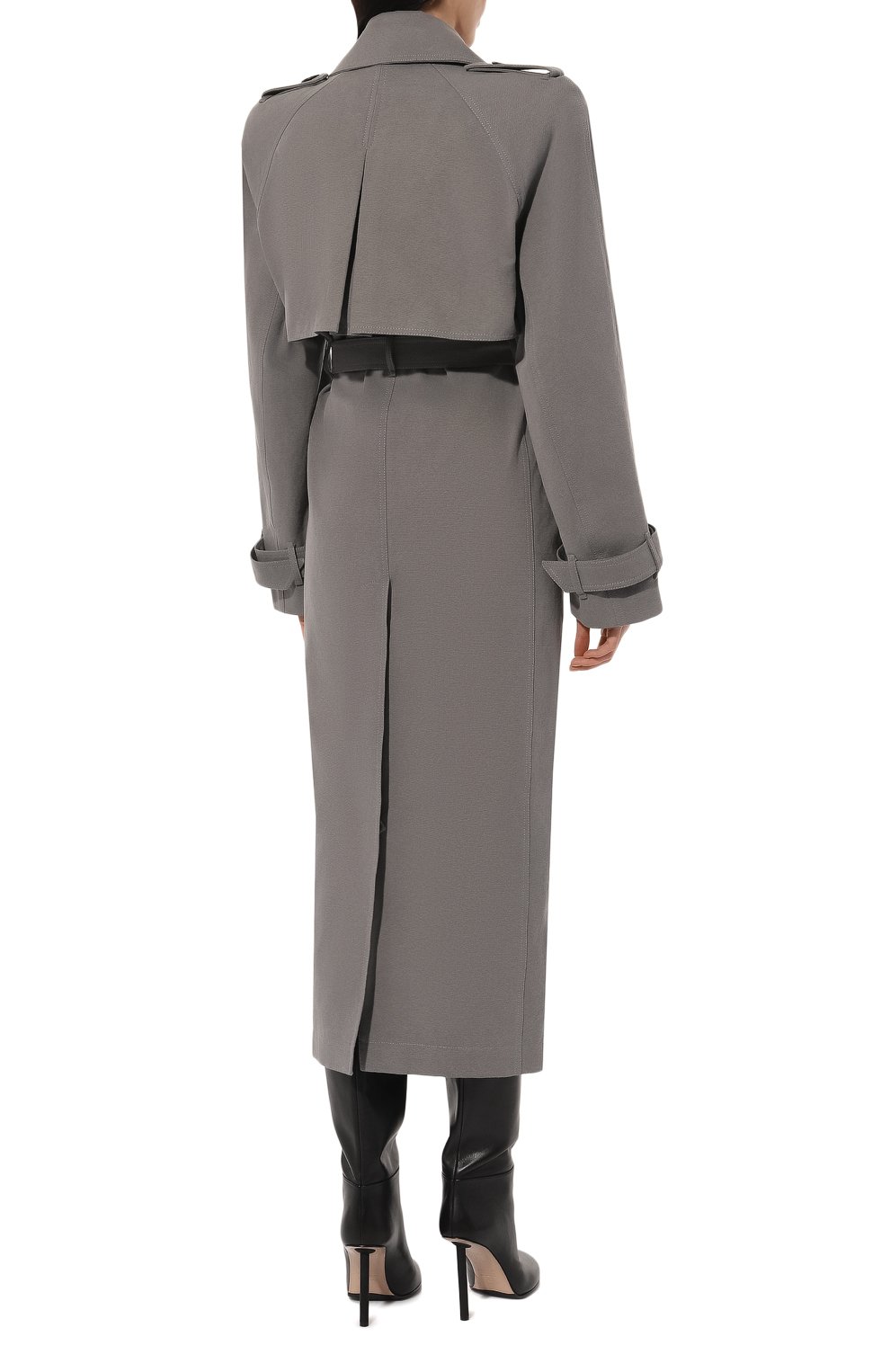 Хлопковый тренч THE ATTICO, арт. 247WCC68, фото 4