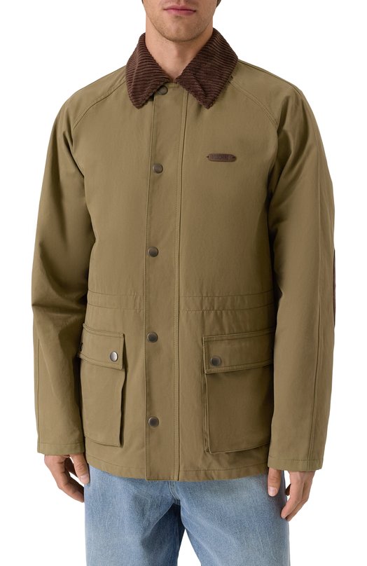 Хлопковая куртка Moschino A0620/5218 Хаки  A0620/5218 Фото 3