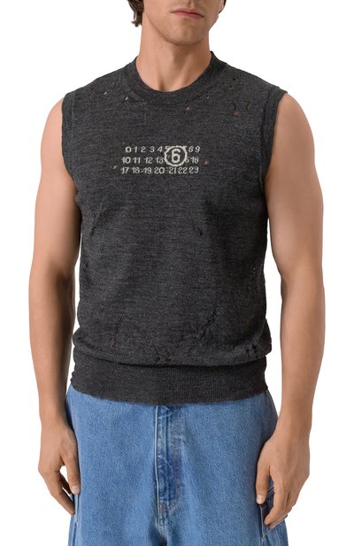 Шерстяной жилет MM6, арт. SH0FB0017/M13134, фото 3