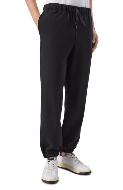 Хлопковые джоггеры BOSS черного цвета по цене 20950 руб., арт. 50546388, фото 3 Хлопковые джоггеры BOSS, арт. 50546388, фото 3