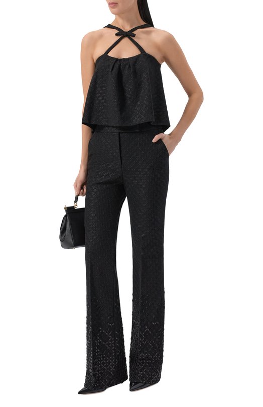 Брюки из вискозы Dorothee Schumacher 348043 Чёрный  348043 Фото 2