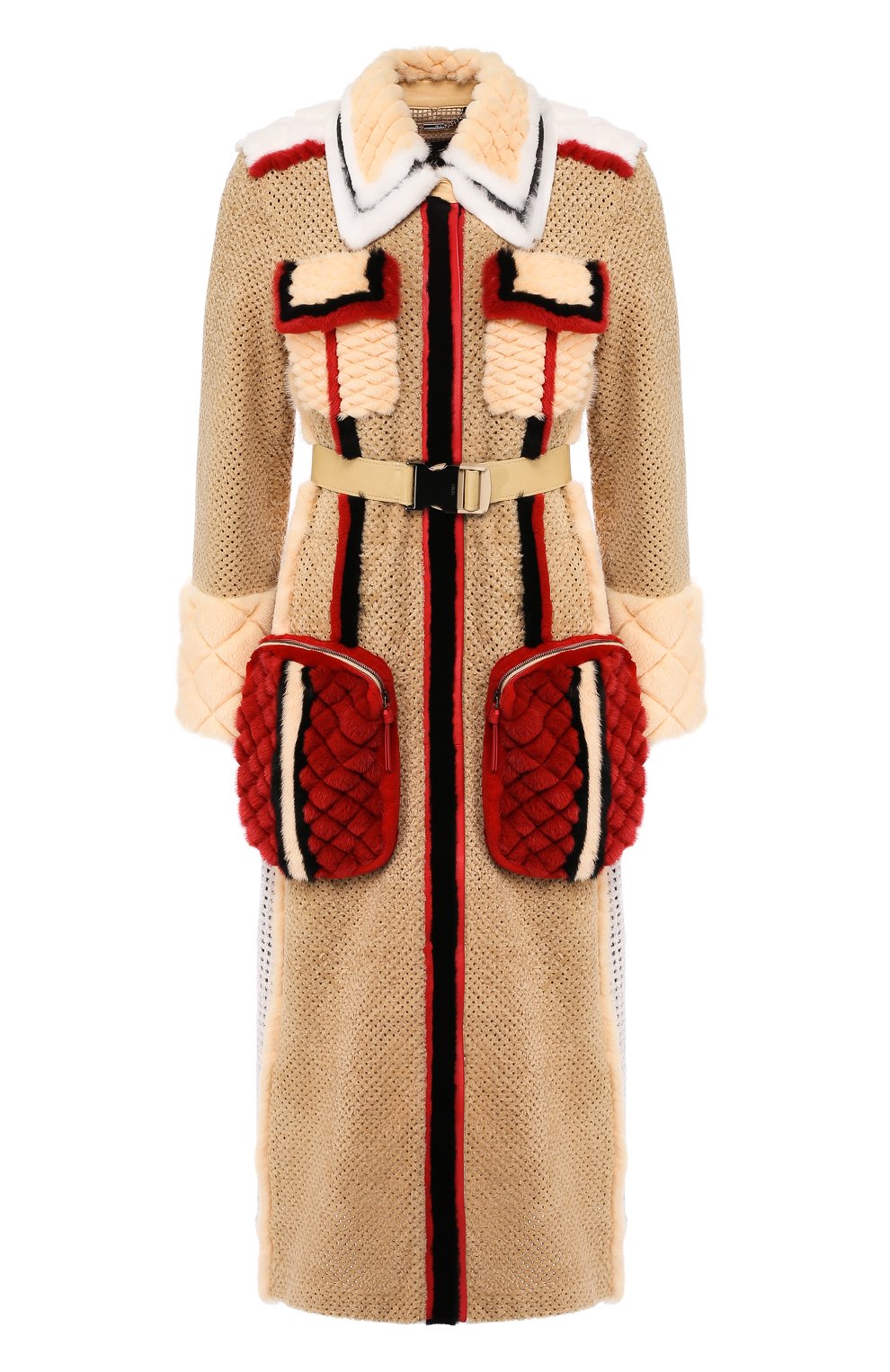 Пальто с меховой отделкой FENDI, арт. FNF83H A7VZ, фото 1