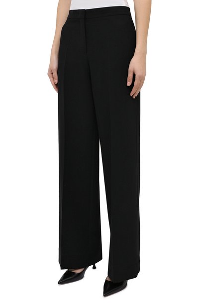 Шерстяные брюки JIL SANDER черного цвета по цене 183000 руб., арт. JSWR306705-WR201100, фото 3 Шерстяные брюки JIL SANDER, арт. JSWR306705-WR201100, фото 3