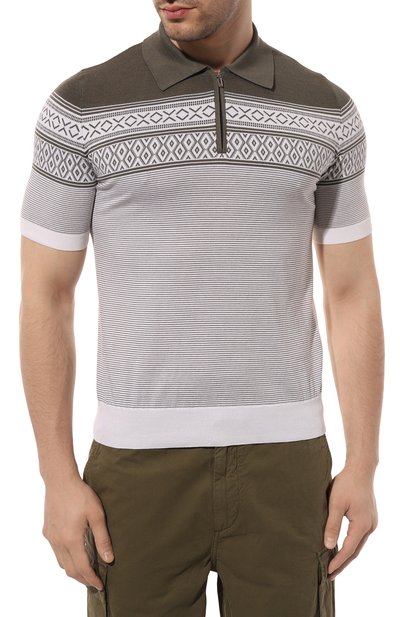 Поло из шелка и хлопка ZILLI, арт. KZP002M0142VETH00, фото 3