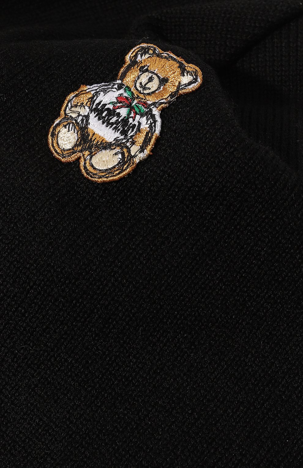 Шерстяная шапка MOSCHINO черного цвета по цене 17300 руб., арт. A3602/7000, фото 3 Шерстяная шапка MOSCHINO, арт. A3602/7000, фото 3