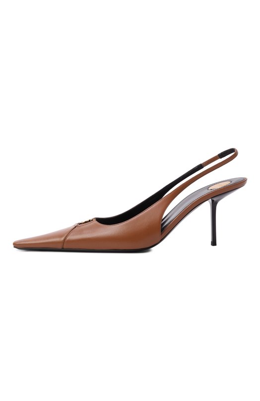 Кожаные туфли Babylone Breteuil 75 Saint Laurent 858966/AADF1 Коричневый  858966/AADF1 Фото 4