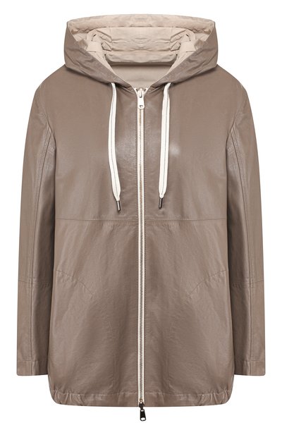 Женская кожаная куртка BRUNELLO CUCINELLI, арт. MPBIS8448