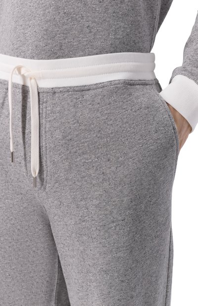 Брюки из хлопка и льна BRUNELLO CUCINELLI, арт. MR8313381G, фото 5