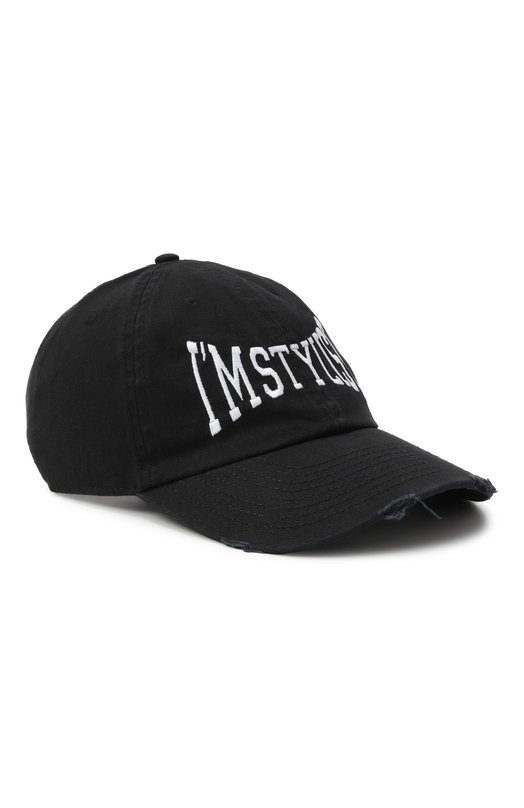 Хлопковая бейсболка Diego Venturino DVCAP-DADSTYL Чёрный DVCAP-DADSTYL