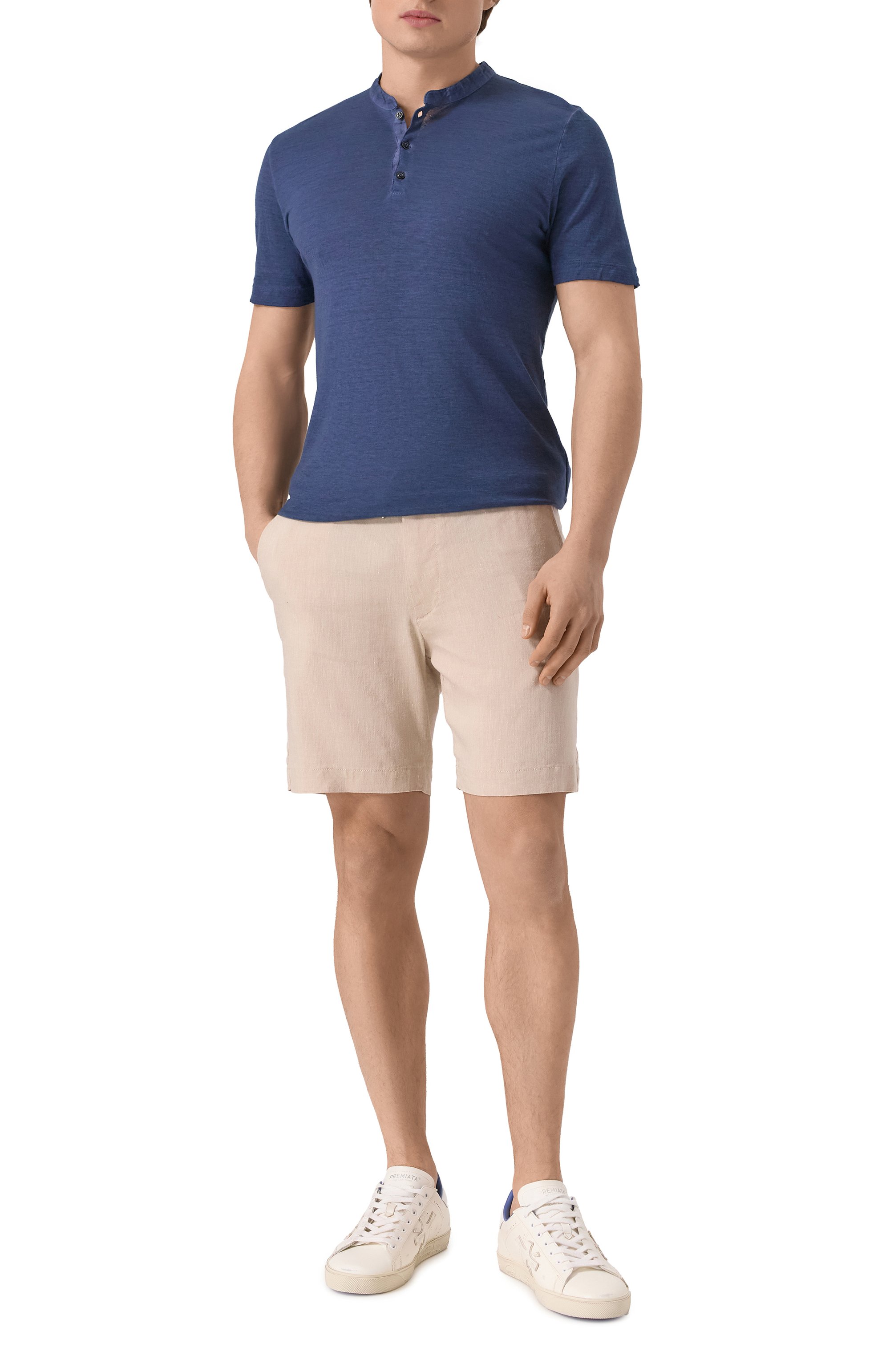 Шорты изо льна и вискозы BOSS, арт. 50538016, фото 2