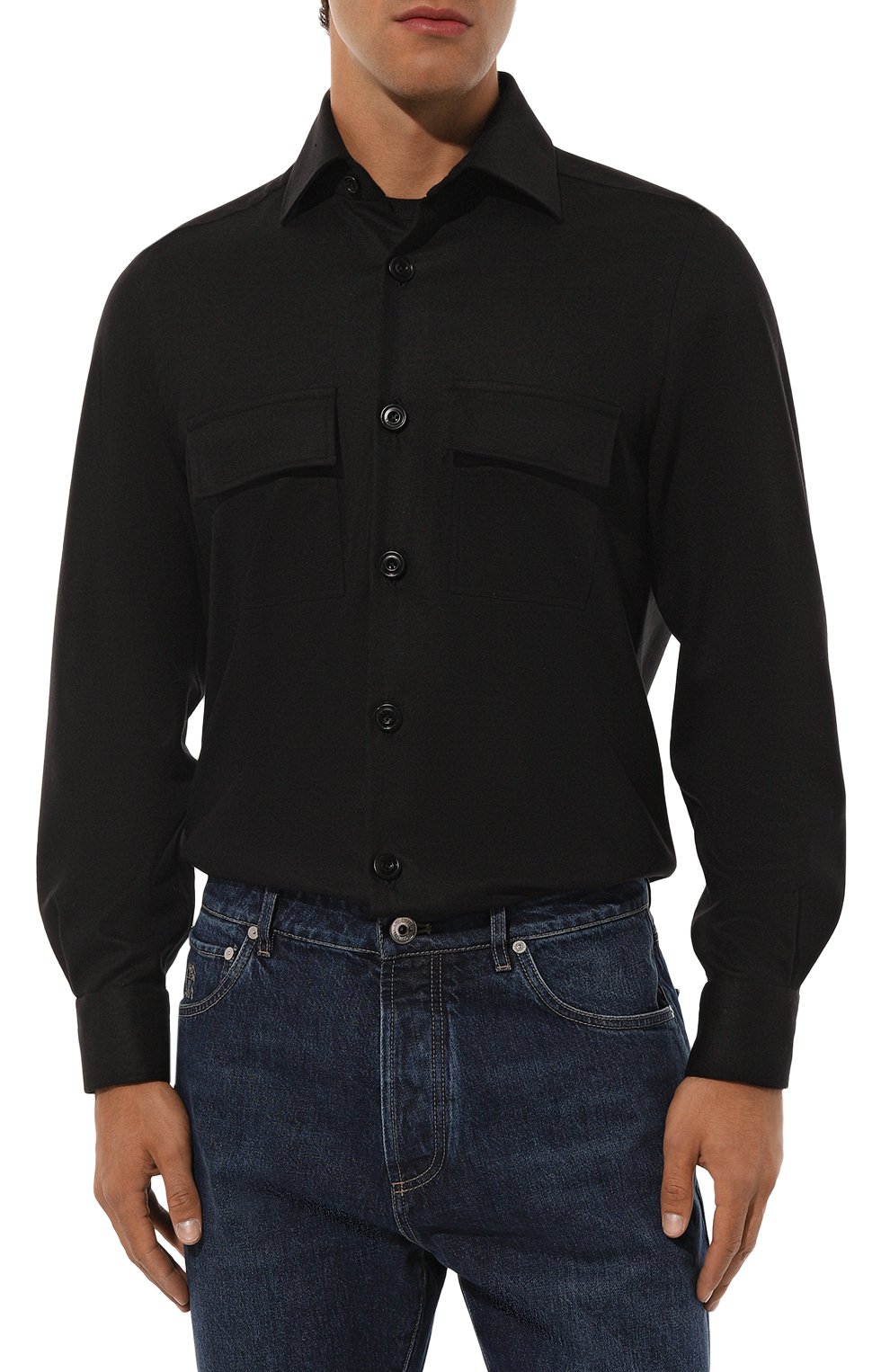 Шерстяная рубашка KITON, арт. UMC016K0123E08, фото 3