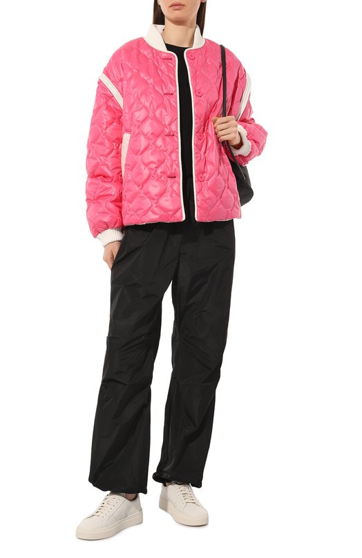 

Утепленный бомбер sherpa., Розовый