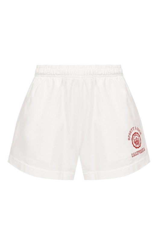 Хлопковые шорты Sporty and Rich SH037606508WH01 Белый SH037606508WH01