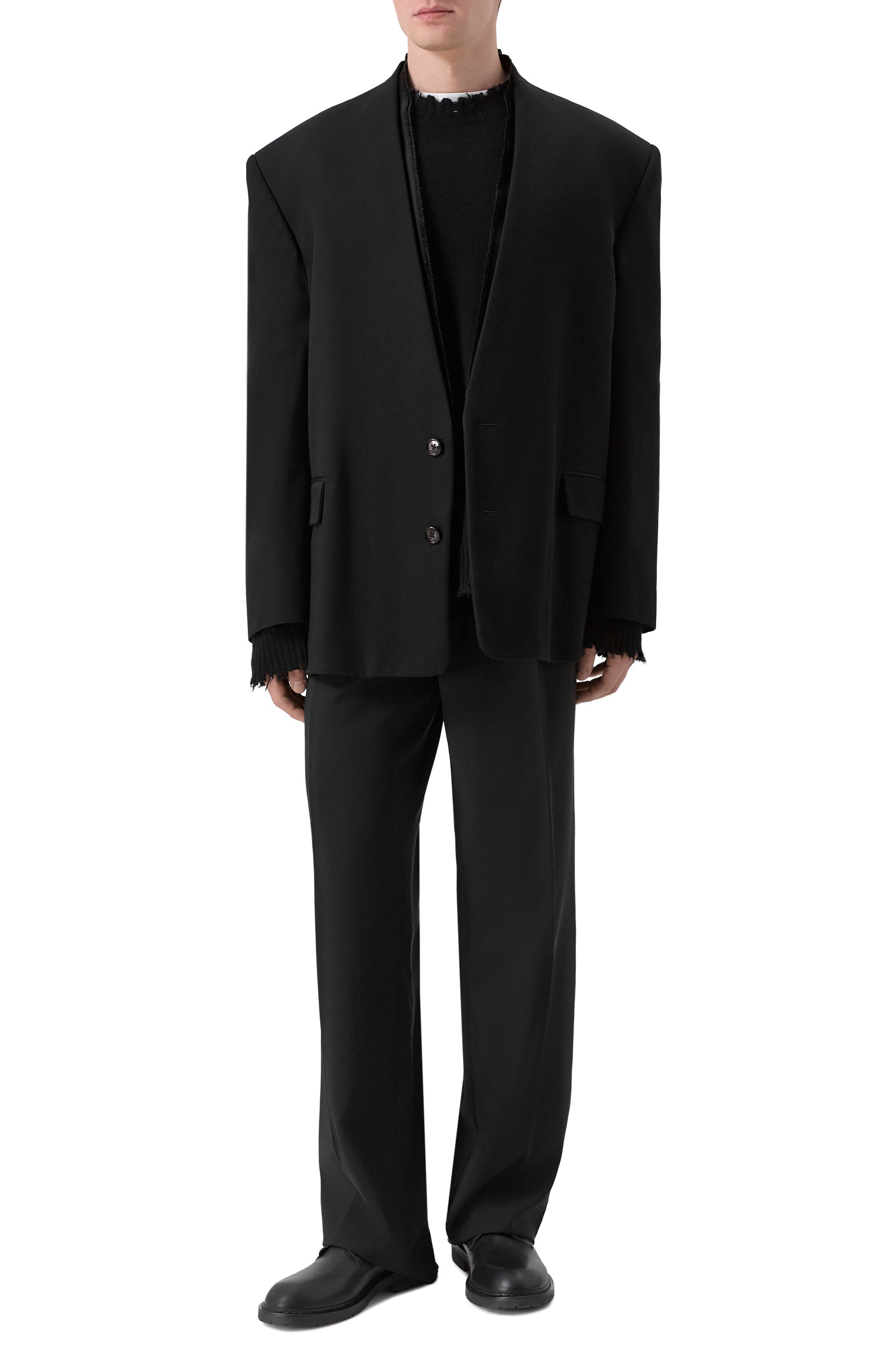 Хлопковый пиджак ANN DEMEULEMEESTER, арт. B0013481/FA696, фото 2