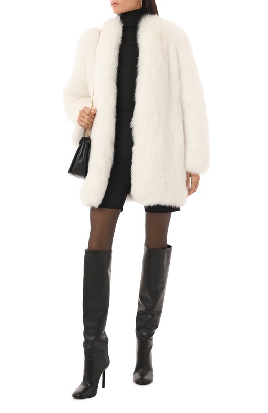 Шуба из меха лисы Giulia Gurman J3W40 Белый  J3W40 Фото 2