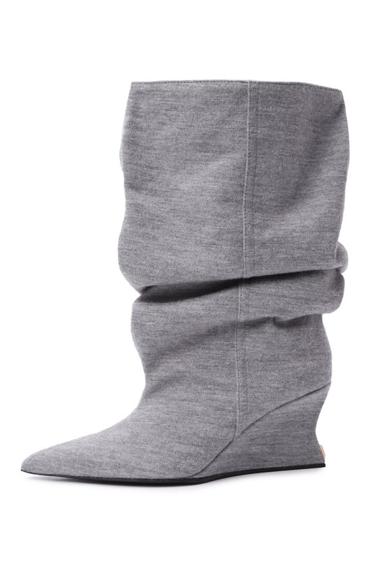 Текстильные ботильоны Balmain FN0TA183/TW0L Серый  FN0TA183/TW0L Фото 4