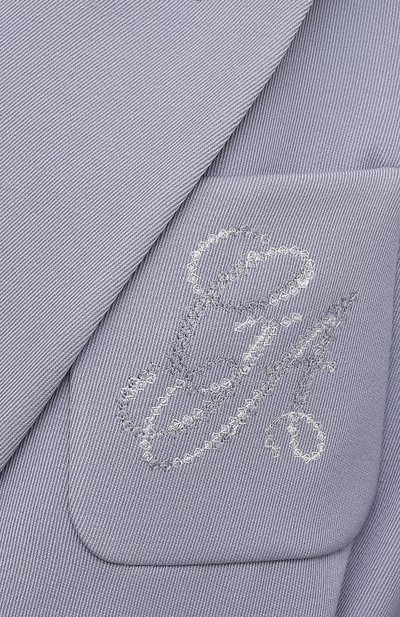 Шерстяной жакет GIORGIO ARMANI голубого цвета по цене 226500 руб., арт. 1WHGG0N0/T02N4, фото 5 Шерстяной жакет GIORGIO ARMANI, арт. 1WHGG0N0/T02N4, фото 5