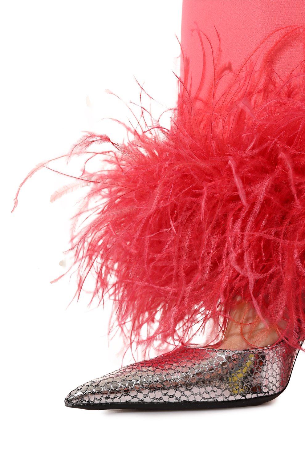 Брюки с отделкой перьями ALINE, арт. AL120601-1, фото 5