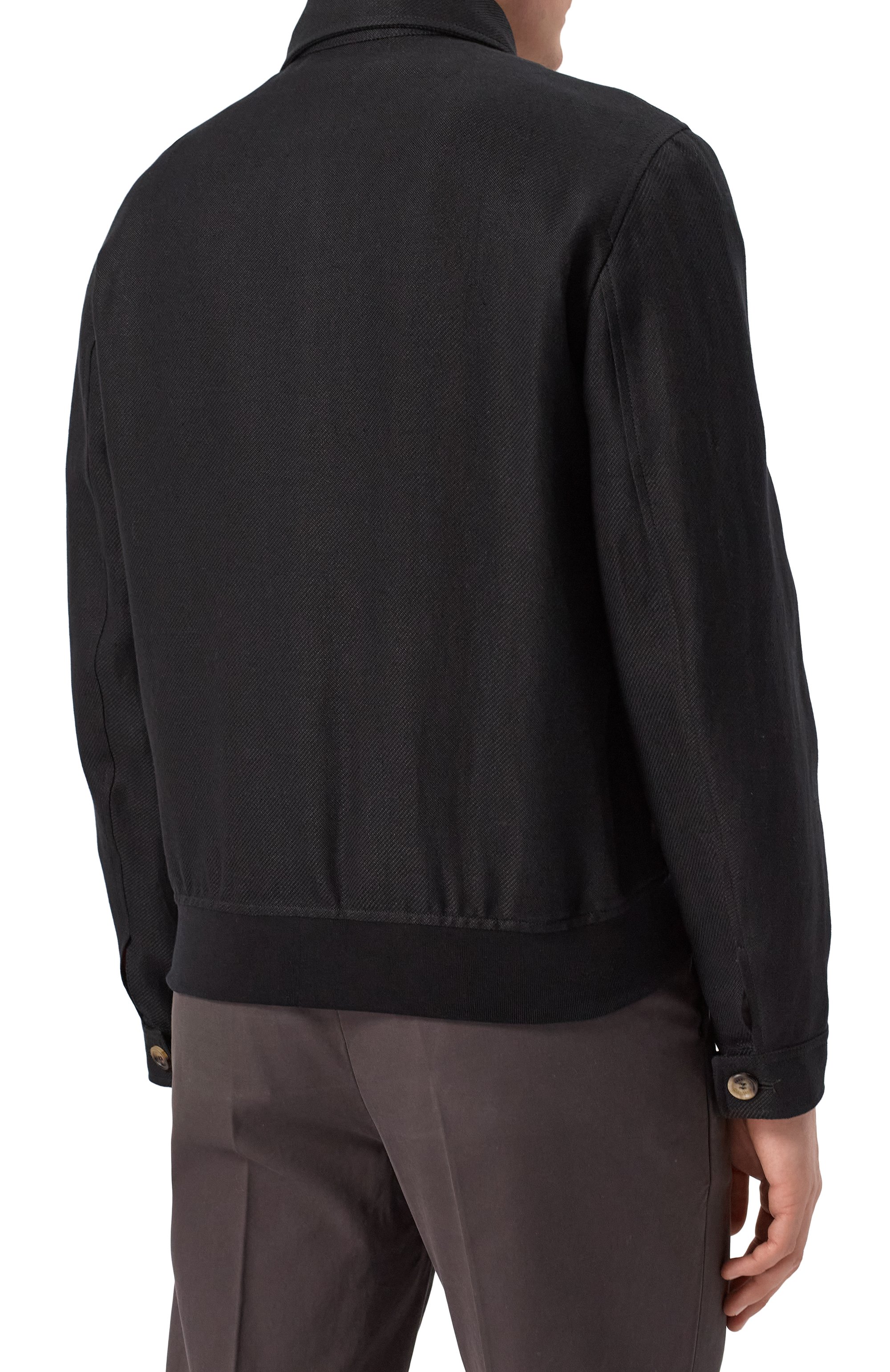 Бомбер изо льна и шерсти BRUNELLO CUCINELLI, арт. MW4826407, фото 4