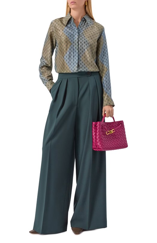 Брюки Dries Van Noten 010903-2060-613 Зелёный  010903-2060-613 Фото 2