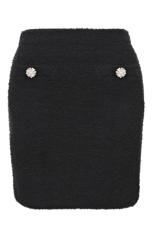 Твидовая юбка self-portrait RS26220SKB Чёрный RS26220SKB