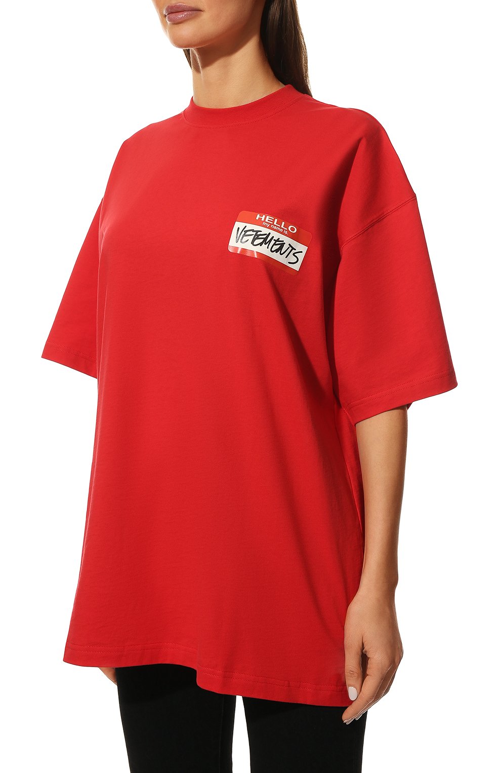 Хлопковая футболка VETEMENTS, арт. UE52TR140R 1602/W, фото 3