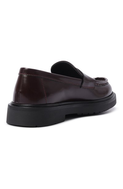 Лоферы EMPORIO ARMANI бордового цвета по цене 42950 руб., арт. EB001676/AF28380, фото 3 Лоферы EMPORIO ARMANI, арт. EB001676/AF28380, фото 3