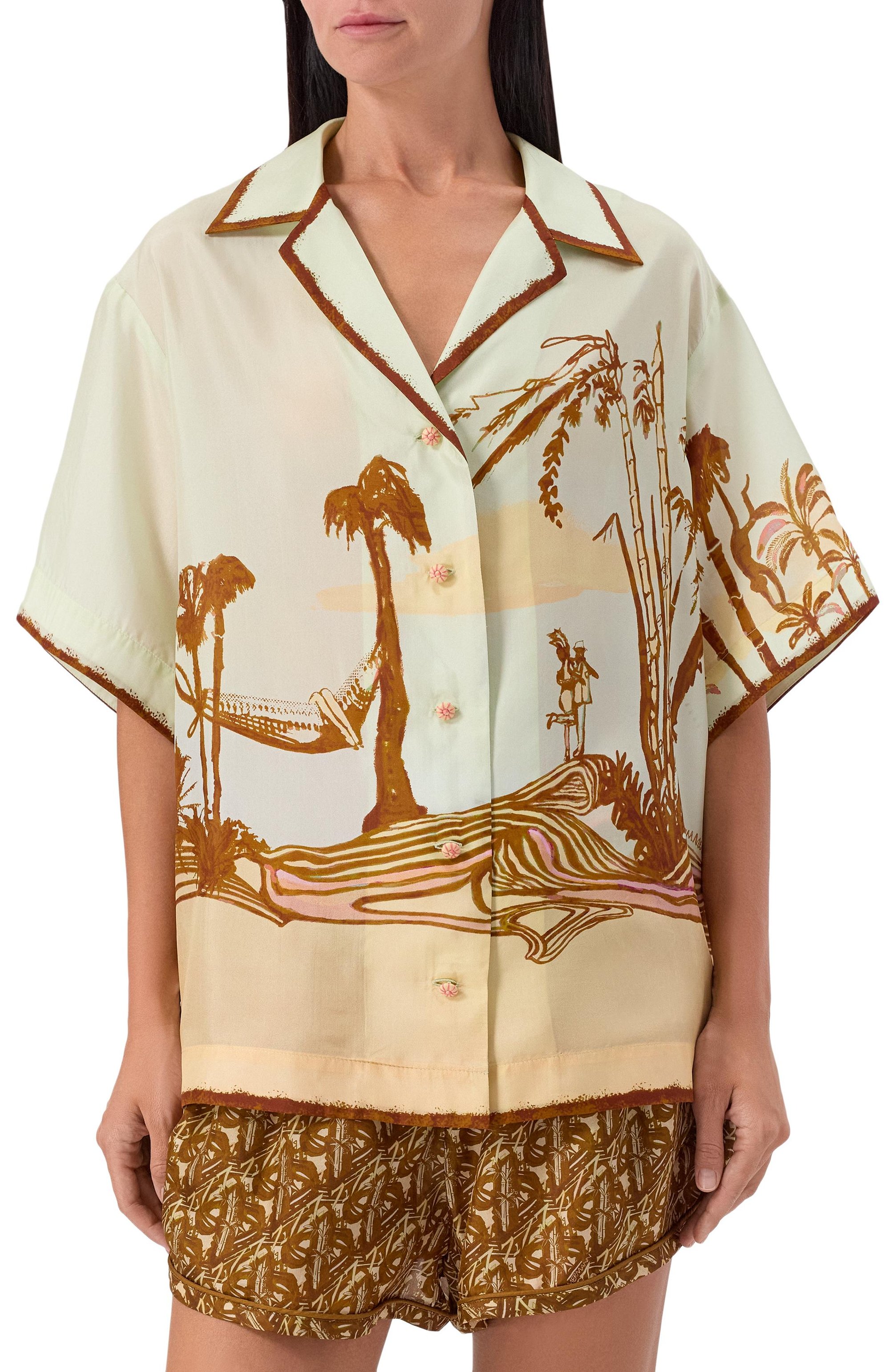 Шелковая рубашка ZIMMERMANN, арт. 3570TSS254, фото 3