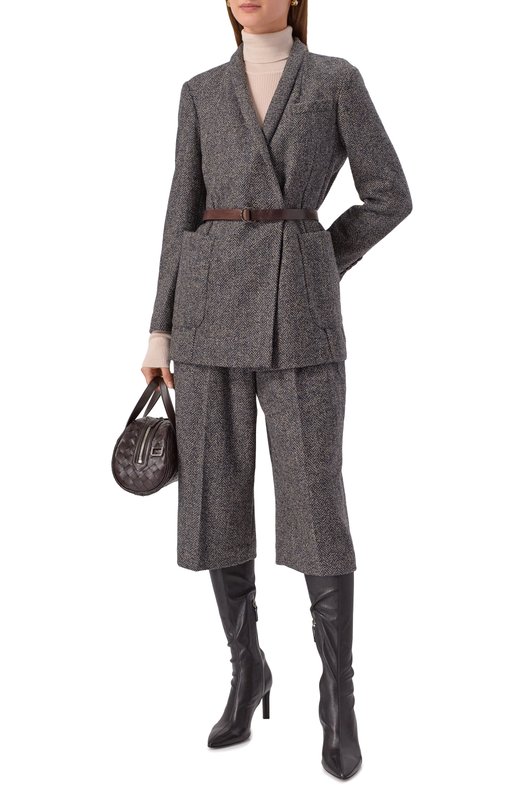 Твидовые шорты Brunello Cucinelli MG529P9038 Синий  MG529P9038 Фото 2
