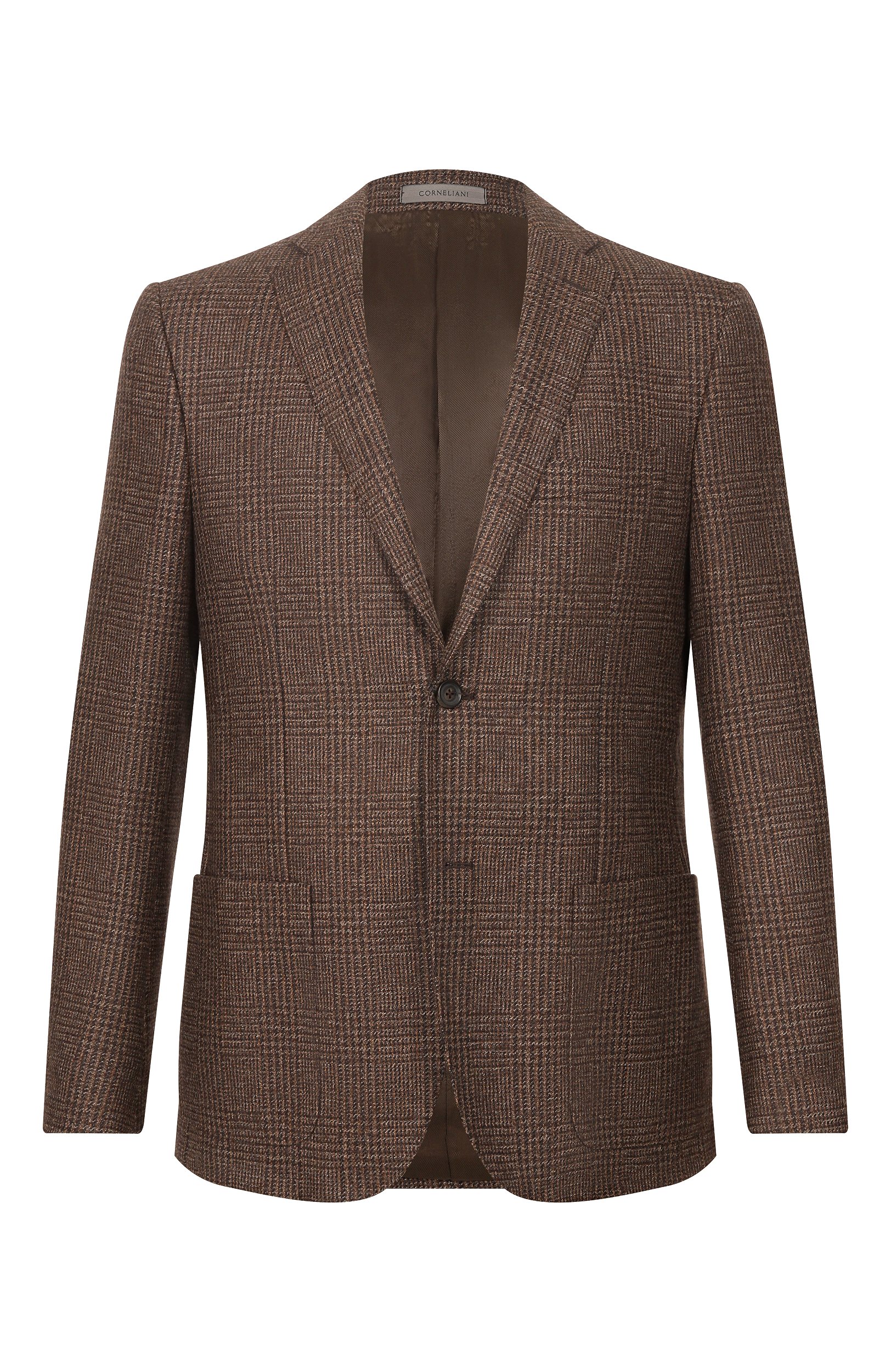 Шерстяной пиджак CORNELIANI коричневого цвета по цене 127500 руб., арт. 286002/2A16226, фото 1 Шерстяной пиджак CORNELIANI, арт. 286002/2A16226, фото 1