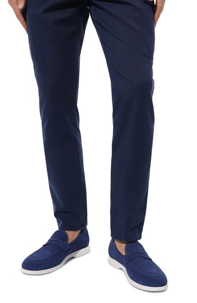 Замшевые пенни-лоферы KITON, арт. USSA075N00977, фото 3