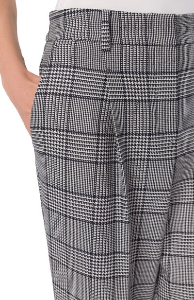 Шерстяные брюки WINDSOR черно-белого цвета по цене 58100 руб., арт. 52 DH711V 10019854, фото 5 Шерстяные брюки WINDSOR, арт. 52 DH711V 10019854, фото 5