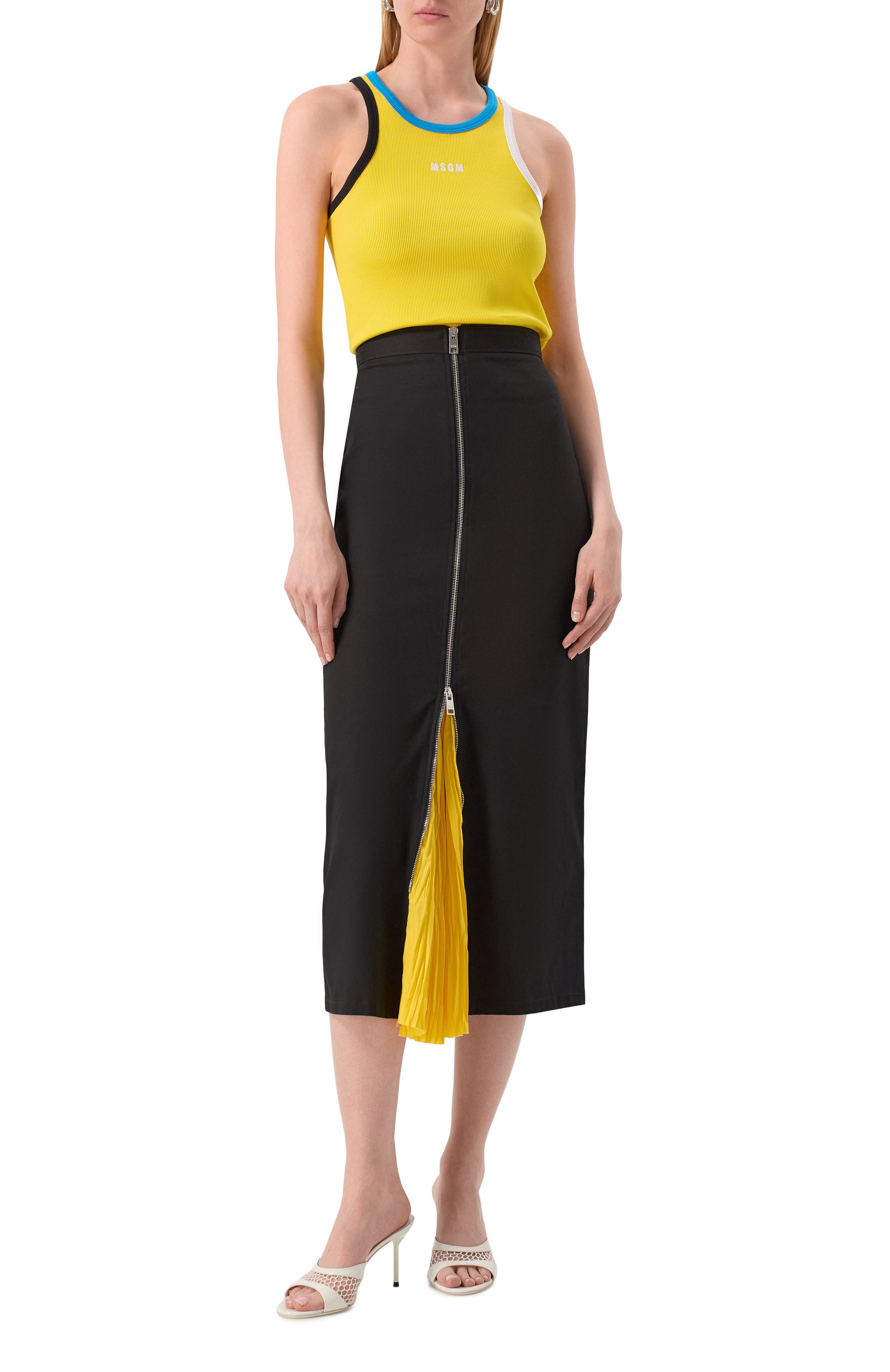 Хлопковая майка MSGM, арт. 3841MDT76/257120, фото 2