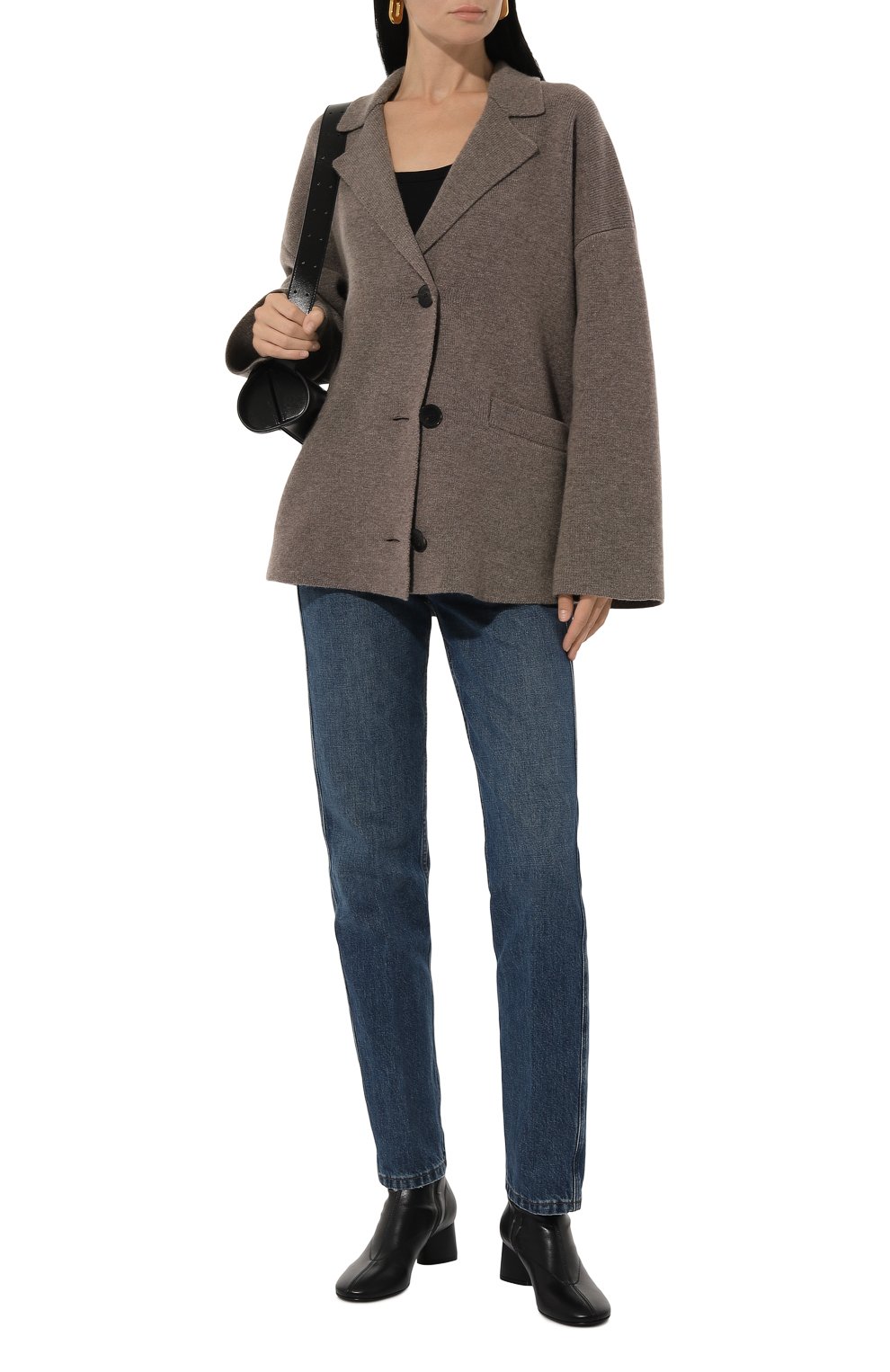 Кардиган из шерсти и кашемира CO коричневого цвета по цене 110000 руб., арт. 8423/WCM, фото 2 Кардиган из шерсти и кашемира CO, арт. 8423/WCM, фото 2