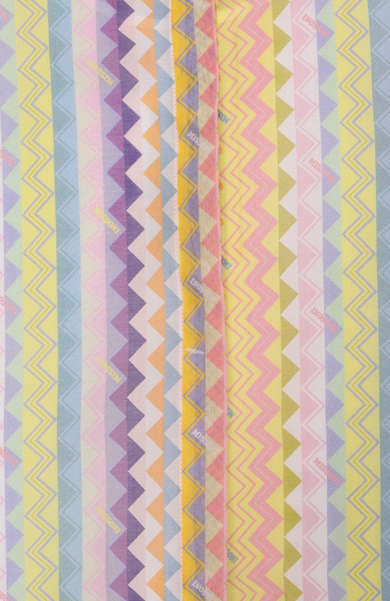 Детское платье из хлопка и шелка MISSONI разноцветного цвета, арт. MW1A60/K0216/6-10 | Фото 3 (Рукава: Длинные; Материал внешний: Хлопок; Материал подклада: Хлопок; Девочки Кросс-КТ: Платье-одежда; Случай: Повседневный; Ростовка одежда: 6 лет | 116 см, 8 лет | 128 см, 10 - 11 лет | 140 - 146см)