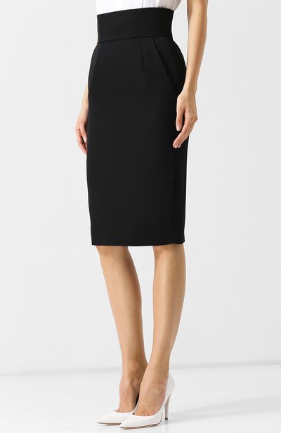 Шерстяная юбка-карандаш с завышенной талией ALEXANDRE VAUTHIER, арт. 183SK900 0376, фото 3
