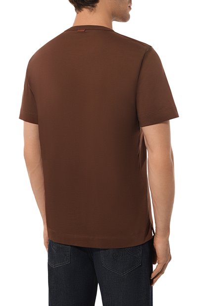 Хлопковая футболка ZEGNA, арт. UD360A7/D760, фото 4