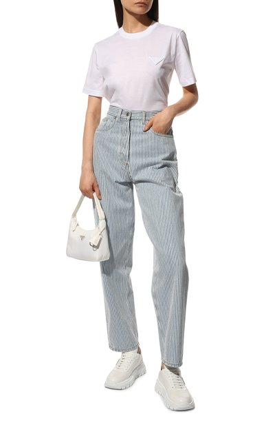 Кожаные кроссовки PRADA, арт. 1E804M-3LKI-F0009-045, фото 2