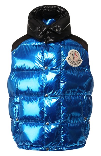 Пуховый жилет 8 moncler palm angels exen MONCLER GENIUS синего цвета по цене 121500 руб., арт. E2-09L-43303-80-C0328, фото 1 Пуховый жилет 8 moncler palm angels exen MONCLER GENIUS, арт. E2-09L-43303-80-C0328, фото 1